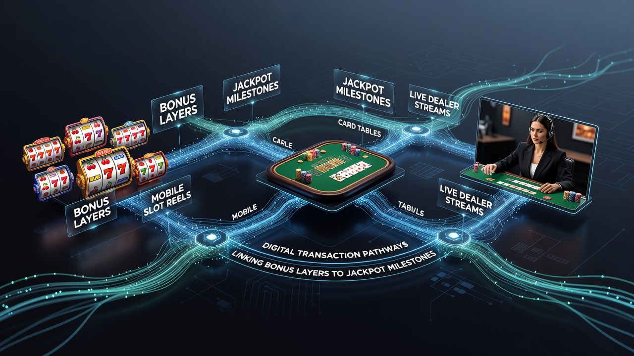 Digitale Transaktionspfade in mobilen Casino-Umgebungen mit Slots, Tischen und Live-Streams