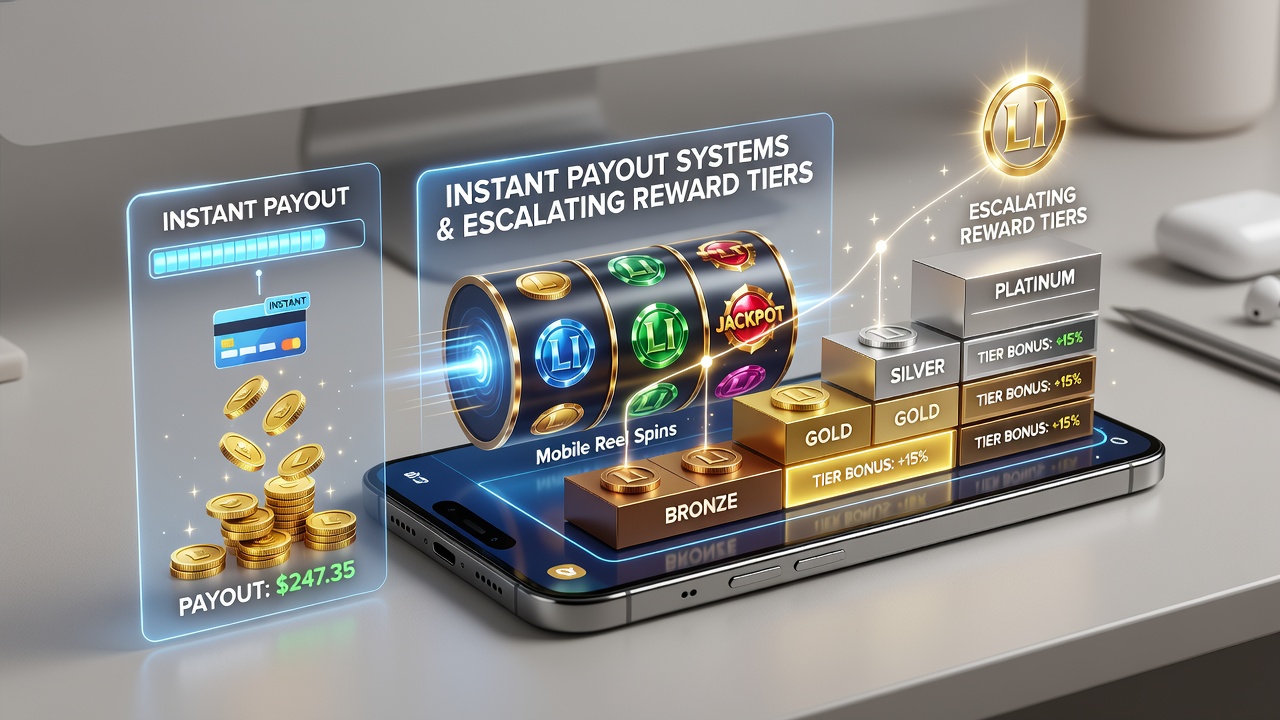 Live-Dealer-Sitzungen auf Smartphones mit sichtbaren Belohnungsfortschritten und Transaktionsindikatoren