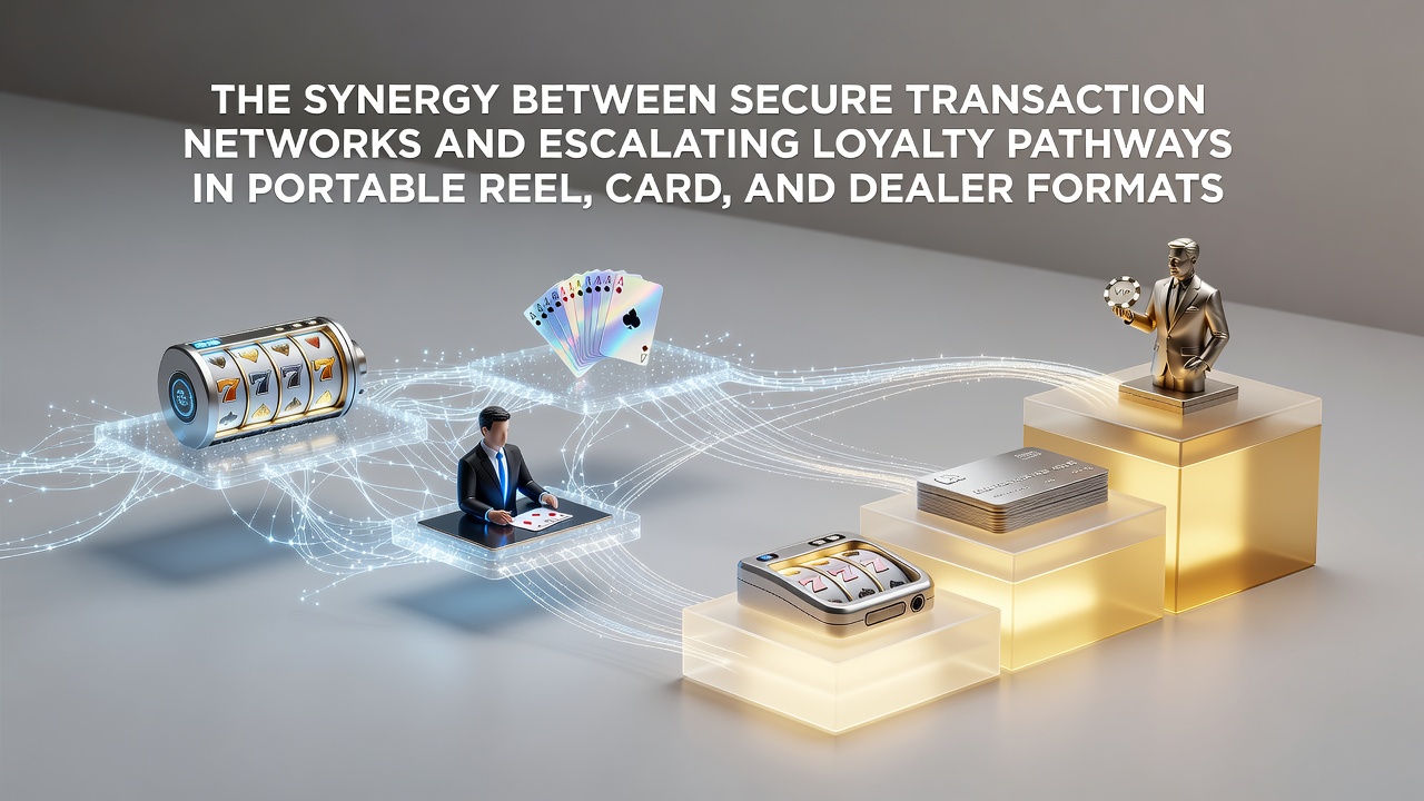 Darstellung der Integration von sicheren Transaktionen und Loyalitätsstufen in mobilen Casino-Formaten